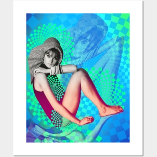 60s Supermodel Jean Shrimpton Posters and Art